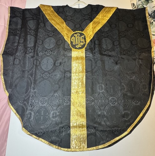 Black gothic style liturgical - black,